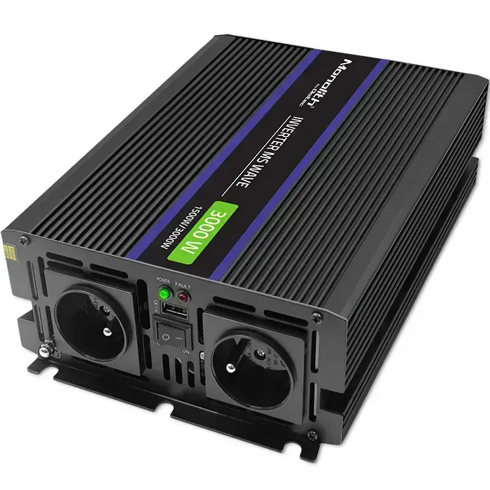 Qoltec Monolith voltage converter 3000 MS Wave | 12V to 230V | 1500/3000 | USB Foto 14