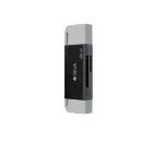 Devia card reader 2in1 EL240 USB/USB-C 3.0 black Фото 3