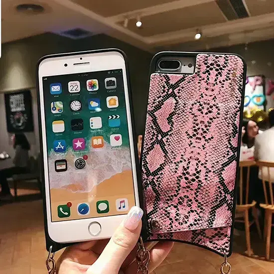 BAG - SNAKE Leather Case - IPHONE XS MAX Gold Foto 11