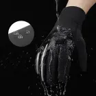 Insulated, non-slip sports phone gloves (size L) - black Photo 2
