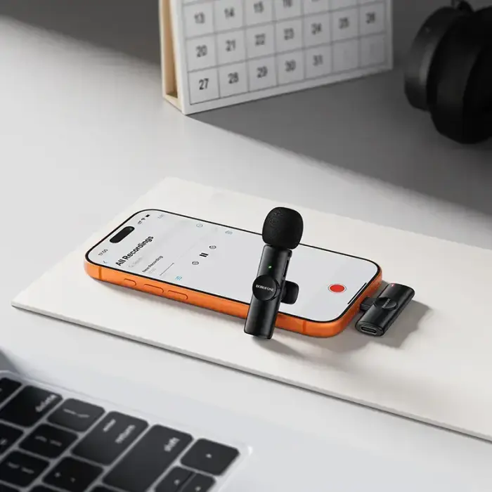 Borofone Lavalier wireless microphone BFK16 Winner Type C black Foto 7