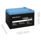 Qoltec LiFePO4 lithium iron phosphate battery | 12.8V | 12Ah | 153.6Wh | BMS Foto 9
