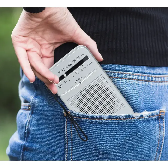 LTC portable pocket radio LEGA, AM/FM, mini jack, silver Foto 4
