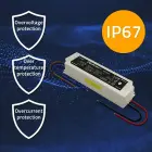Qoltec LED Driver IP67 60W | 12V | 5A | Waterproof | White Foto 4