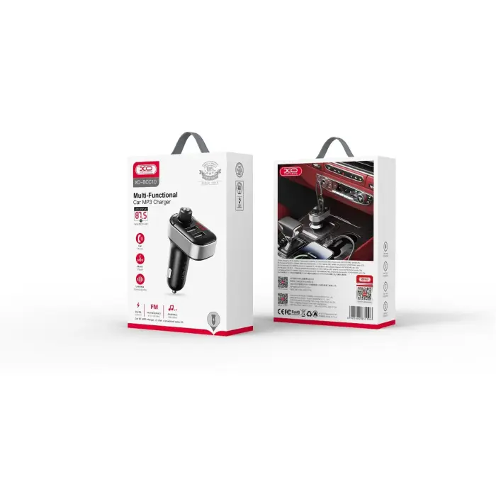 XO transmiter FM BCC10 Bluetooth MP3 car charger 3,1A black Foto 5