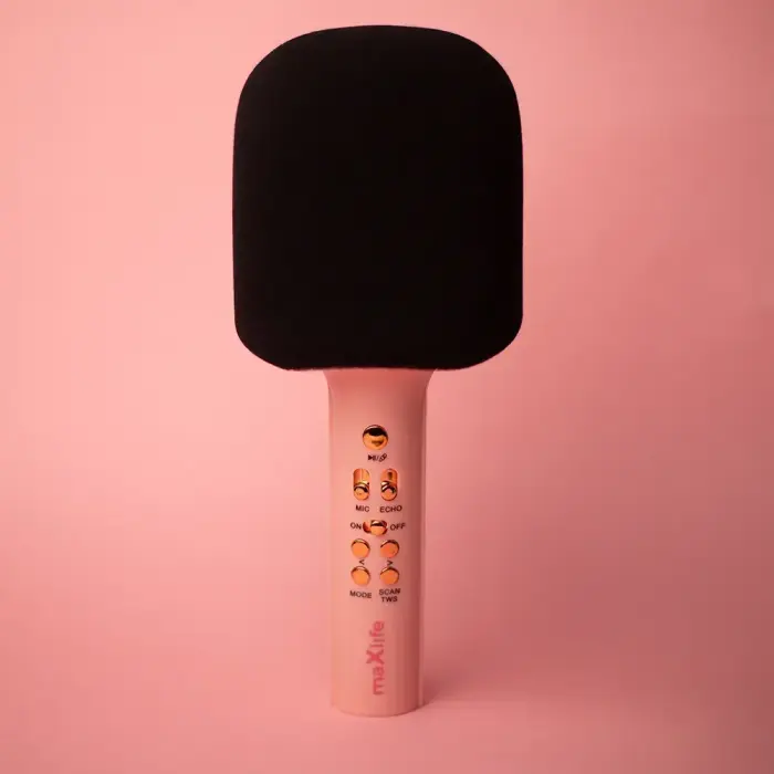 Maxlife Bluetooth microphone with speaker MXBM-600 pink Foto 2