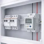 Qoltec Single-phase electronic energy consumption meter for DIN rail | RESET | periodic and continuous meter | 230V | 60A | LCD | LED | 2P Foto 4