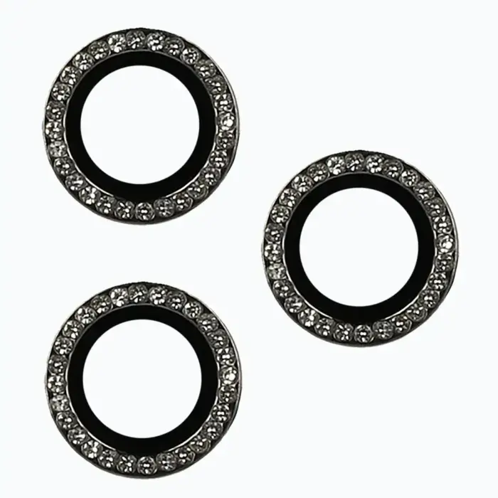 Tempered Glass HARD DIAMOND for camera (LENS) for Iphone 15 Pro/15 Pro Max black (lens 3 pieces) Foto 2