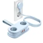 Orico AP3 20W GaN 5in1 Power Strip 2x AC + 2x USB-A + 1x USB-C - Blue Фото 1