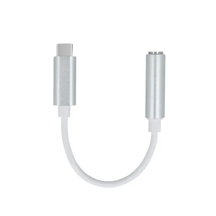 Setty adapter USB-C - audio jack 3,5mm white Фото 2