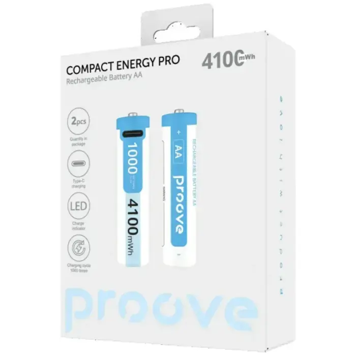 Proove AA Batteries 4100mWh 2pcs white Photo 2