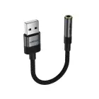 Acefast J13 USB-A to 3.5mm mini jack adapter - black Photo 4
