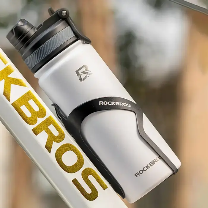 Rockbros 35210029006 thermal bicycle bottle for drinks 650 ml - white Photo 12