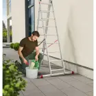 ProfiStep Combi ladder / aluminium / 3x9 steps Photo 8