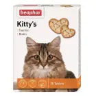 Vitamīnizēta papildbarība - Beaphar KITTY'S + Taurine + Biotin, 75tab Foto 1