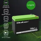 Qoltec AGM battery | 12V | 7Ah | Maintenance-free | Efficient| LongLife | for UPS, security Foto 3