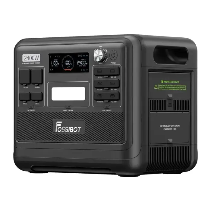 FOSSIBOT F2400 2400W Charging Station (Black) Foto 9