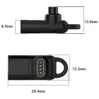 Adapter USB-C MajesticLine for Charging Garmin Watches black Фото 4