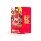 Christmas glass Lantern FCL-10 red-gold L Forever Light Foto 4