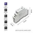 Qoltec DIN rail power supply | 15W | 12V | 1.25A | Gray Фото 4