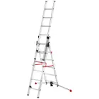 Combination stairs S100 Hailo ProfiLOT / aluminium / 2x6+1x5 steps Photo 2