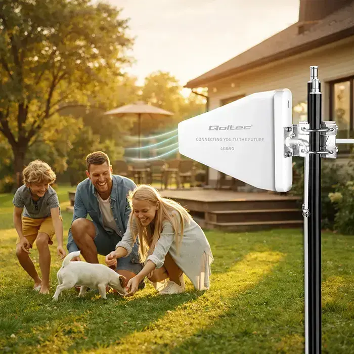 Qoltec 4G 5G LTE antenna | 9dBi | directional | external | N female | waterproof | 3m Photo 6