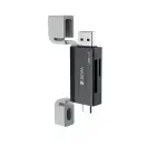 Devia card reader 2in1 EL240 USB/USB-C 3.0 black Фото 2