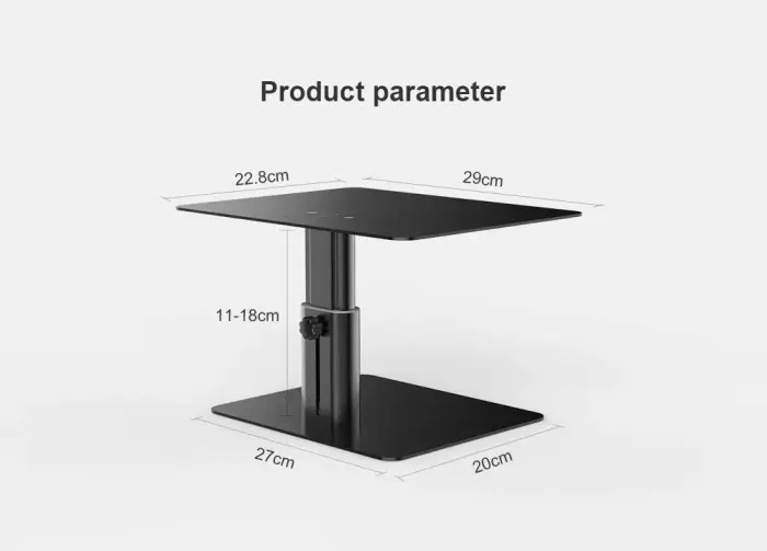 Nillkin HighDesk Adjustable Monitor Stand Silver Photo 4