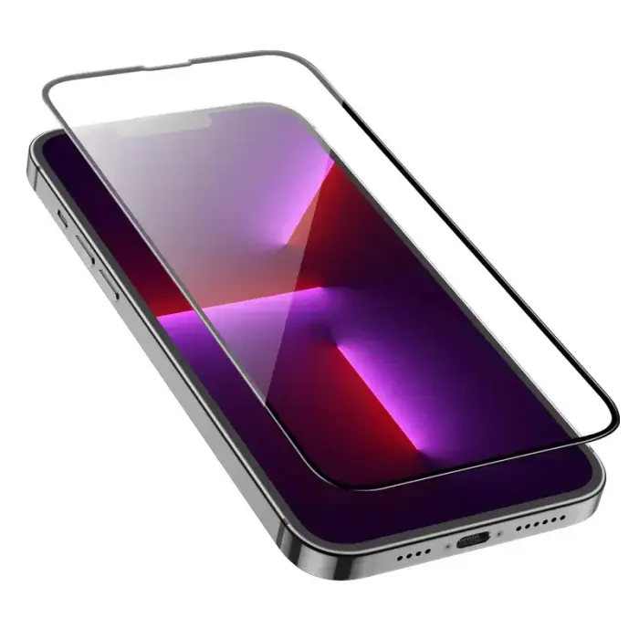 Borofone Tempered glass BF8 Diamond Armor Full Screen 5D Large Arc for Iphone 15/16 - 10 pieces Foto 5