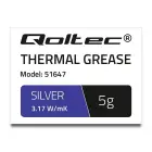 Qoltec Thermal grease 3.17 W/m-K | 5g | Silver Photo 2