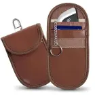 KLATKA FARADAYA TECH-PROTECT KLR100 POUCH KEYLESS RFID SIGNAL BLOCKER CASE ESPRESSO Foto 1