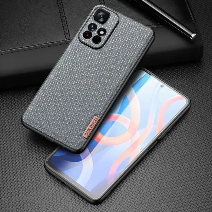 Dux Ducis Fino case cover covered with nylon material Poco M4 Pro 5G blue Foto 2