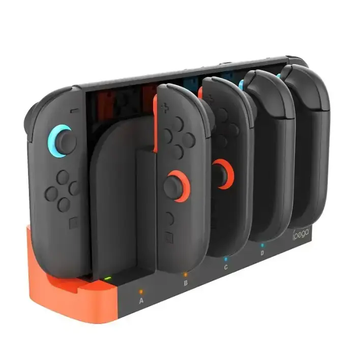 iPega SW2185 Charger Dock for JoyCon Controllers Nintendo Switch 2 Black Foto 4