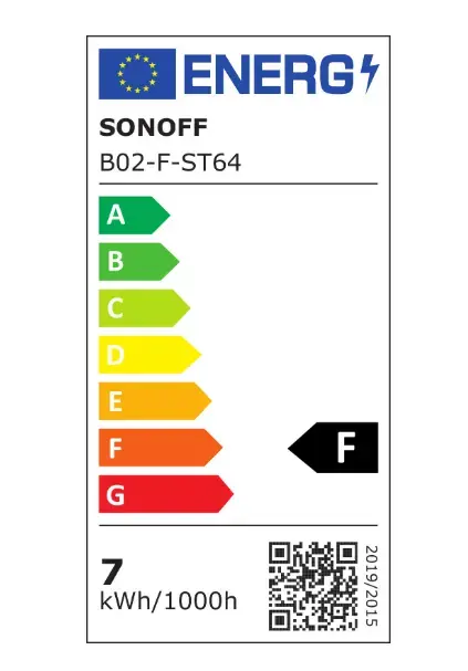 Viedā LED spuldze Sonoff B02-F-ST64 balts Foto 2