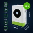 Qoltec Hybrid Solar Inverter Off-Grid 6200W | 120A | 48V| MPPT | BMS | AGM GEL LiFePO4 |  Wi-Fi option | Sinus | Power factor 1.0  Foto 3