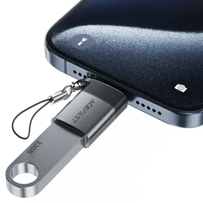 Acefast J7 USB-A - USB-C Adapter - Gray Фото 3