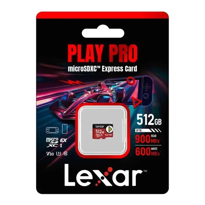 Lexar PLAY Pro microSD Express 7.1 512GB memory card Фото 5