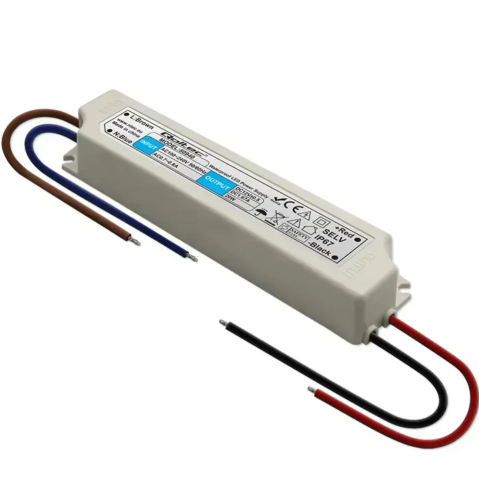 Qoltec LED Driver IP67 20W | 12V | 1.6A | Waterproof | White Photo 3