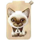 Magnetic phone wallet stand  Nimmy New Big-Eye Cute Pets 2.0 Cat brown Foto 1