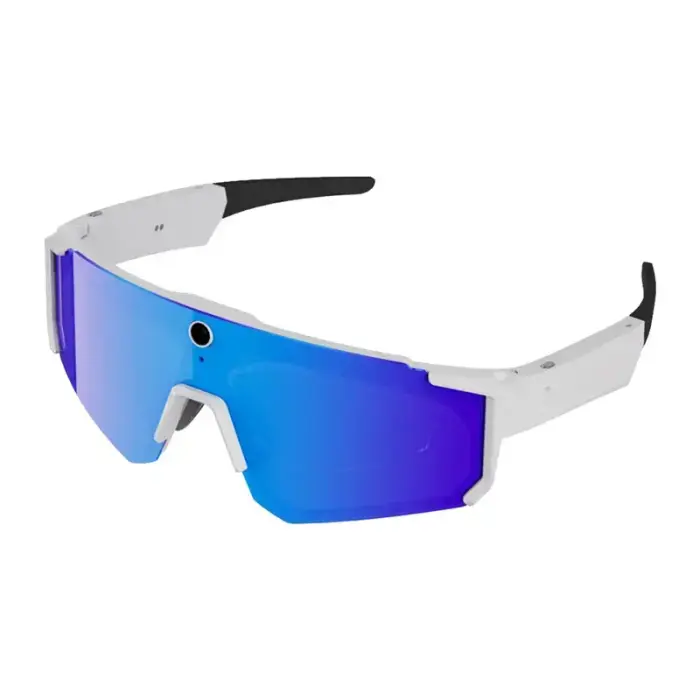 Colmi V06 AI White Sports Sunglasses (with blue lenses) Фото 2