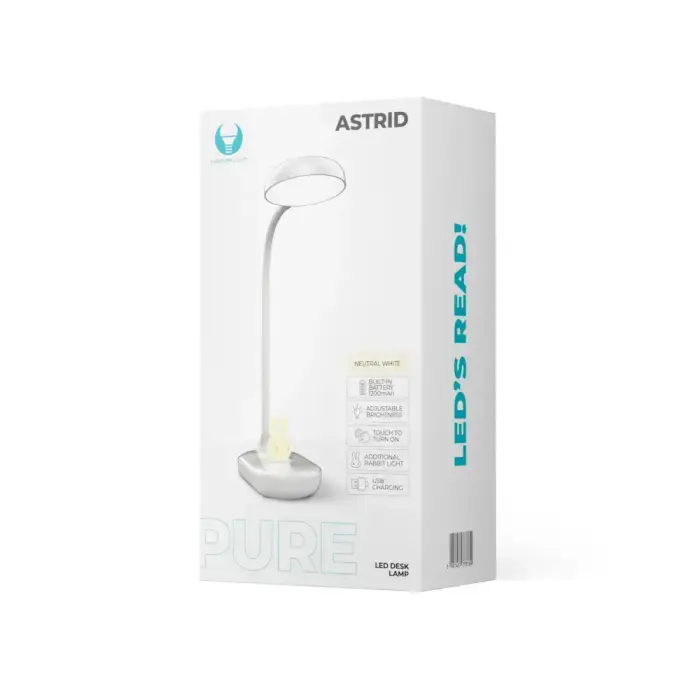 Desk LED Lamp 4,5W with bunny light PURE FLB-30 ASTRID white Forever Light Photo 4