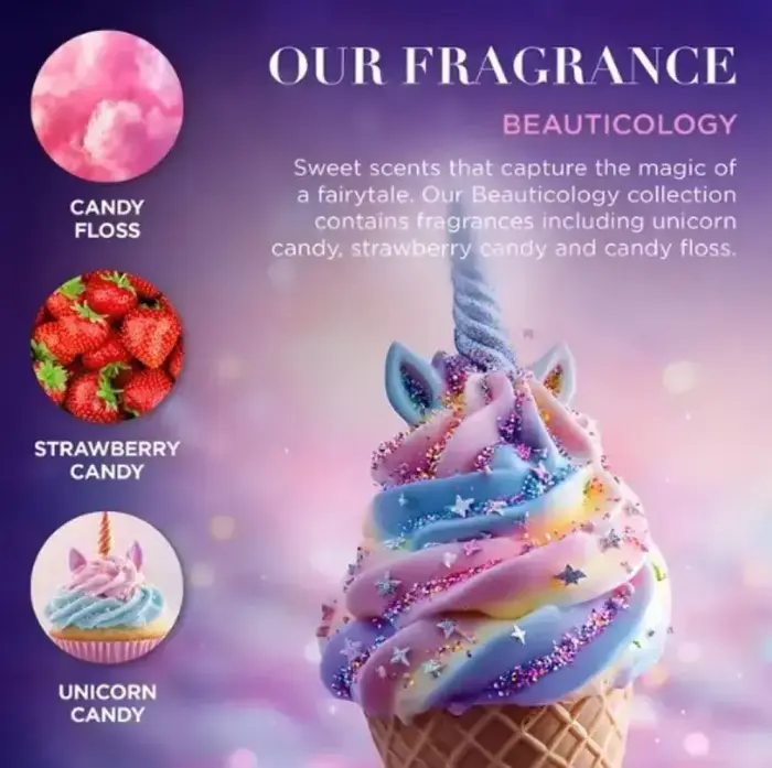 Baylis & Harding Cosmic Unicorn Globe Bath Bubbles Gift in Clear Photo 4