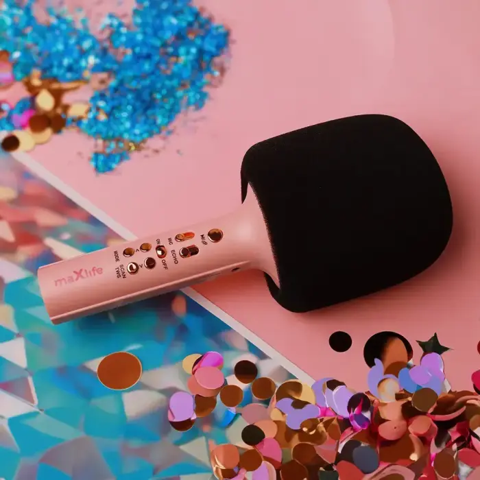 Maxlife Bluetooth microphone with speaker MXBM-600 pink Foto 9