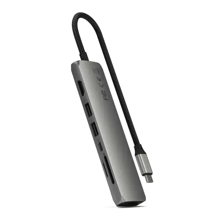 Adapter HUB 7in1 USB C Satechi Slim ST-P7SM space gray Фото 6