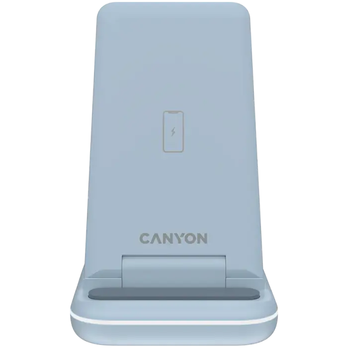 CANYON wireless charger WS-304 15W 3in1 Blue Foto 3