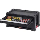 Instrumentu lāde ar 3 atviktnēm Drawers Tool Chest 56,2x28,9x26,2cm Foto 6