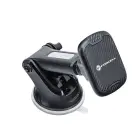 Magnetic car phone holder Forcell F-Grip Carbon H-CT327 windshield / dashboard black Photo 4