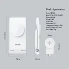 Nillkin PowerTrio 3in1 Wireless Charger MagSafe for Samsung Watch White Фото 6
