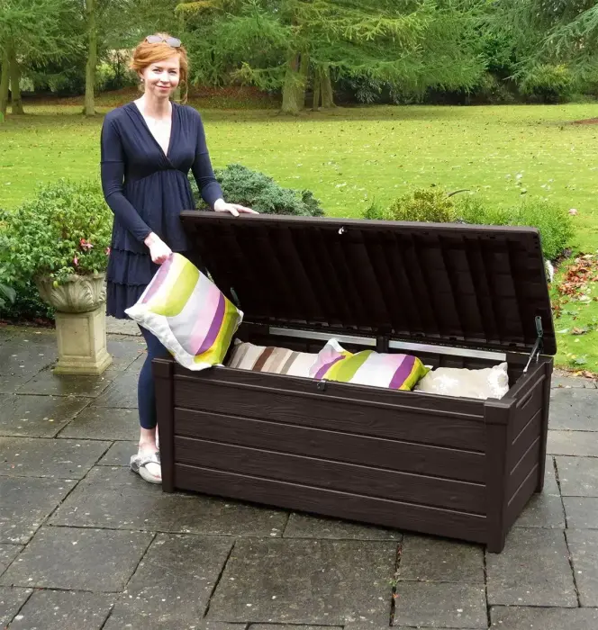 Uzglabāšanas kaste Brightwood Storage Box 454L brūna Foto 10