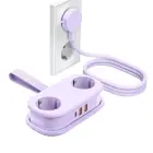 Orico AP3 20W GaN 5in1 Power Strip 2x AC + 2x USB-A + 1x USB-C - Purple Фото 1